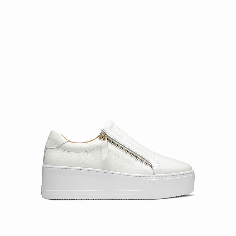 Russell & Bromley Doublepark Flatform Sneakers Women's White [TBS8451QW]